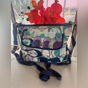 Authentic colorful Coach purse